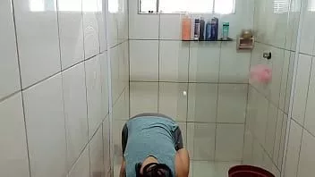 再生 Lavando o banheiro バスルームの掃除