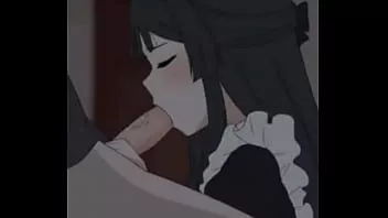 再生 アニメの女の子は彼女の口で素敵になります