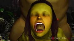 play قرنية عفريت أروين مغتصب من قبل الغول الضخم الديك في الغابة السحرية