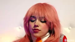 Riproduci Anime Rihanna Black Appassionato da solista di Rihanna Black con un giocattolo rosa
